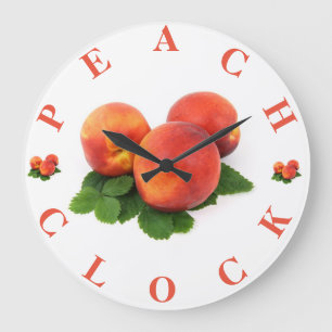 Reloj de pared del melocotón