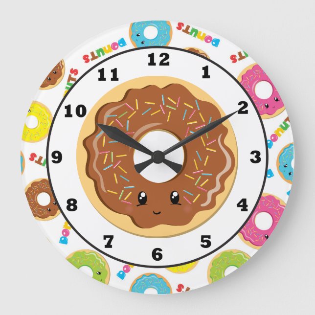Reloj de pared del modelo de la tienda de buñuelo (Anverso)