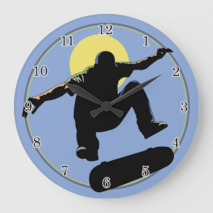 Reloj de pared del monopatín
