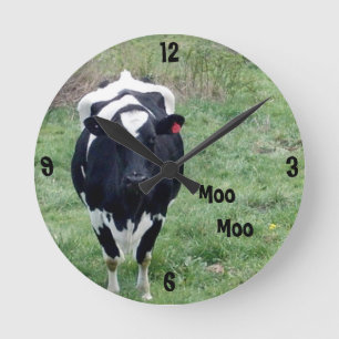 Reloj de pared del MOO del MOO