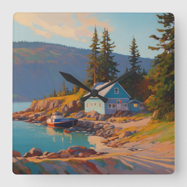 reloj de pared del océano (Anverso)