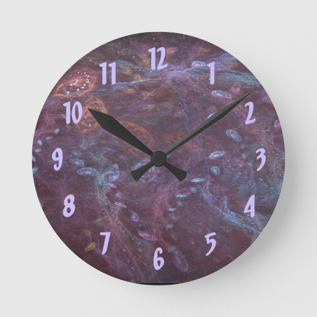 Reloj de pared del océano cósmico (Anverso)