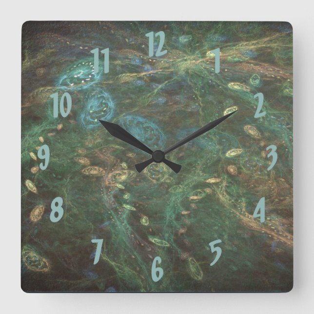 Reloj de pared del océano cósmico (Anverso)