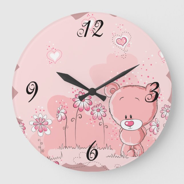 Reloj de pared del oso caprichoso (Anverso)