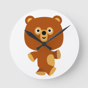 Reloj de pared del oso del Personalizado asertivo