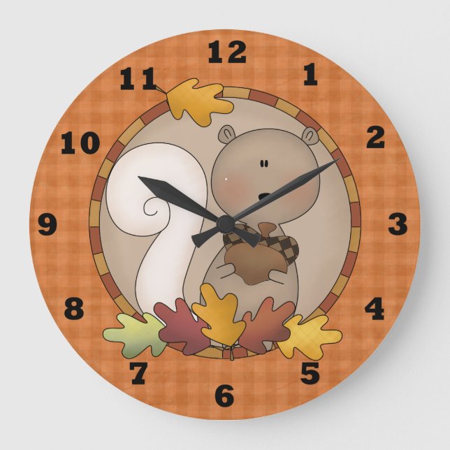 Reloj de pared del otoño (Anverso)