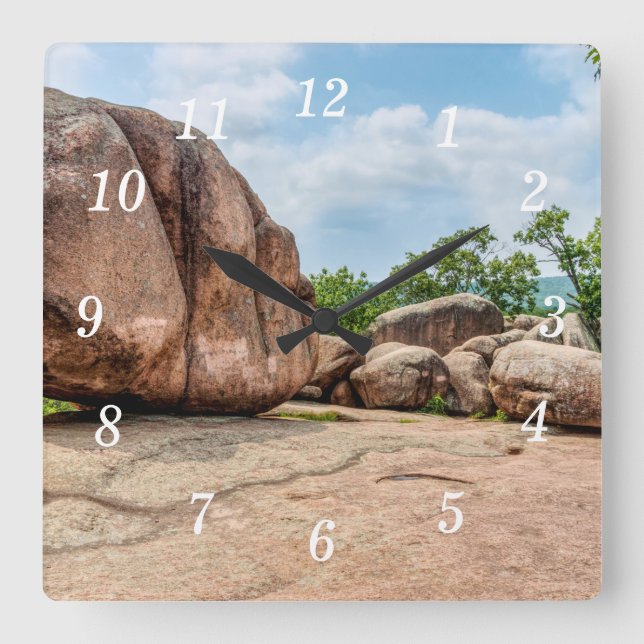 Reloj de pared del Parque Estatal Elephant Rocks (Anverso)
