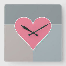 Reloj de pared del patrón cardíaco