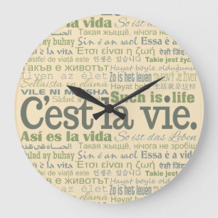 Reloj de pared del personalizado C'est La Vie
