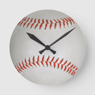 Reloj de pared del personalizado de béisbol