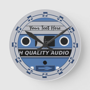 Reloj de pared del personalizado de cinta de caset