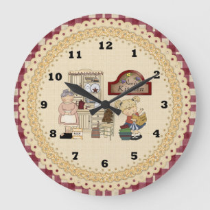 Reloj de pared del personalizado de la cocina de N