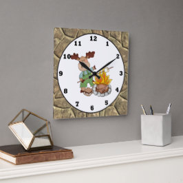 Reloj de pared del personalizado de Moose de Campi