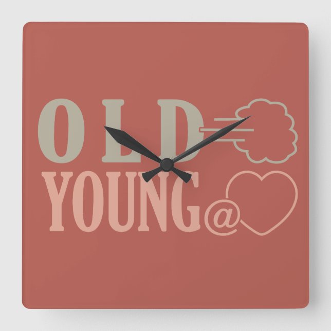 Reloj de pared del personalizado Old Fart (Anverso)