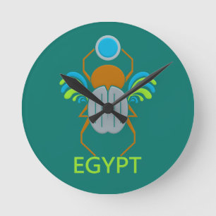 Reloj de pared del personalizado Scarab de Egipto