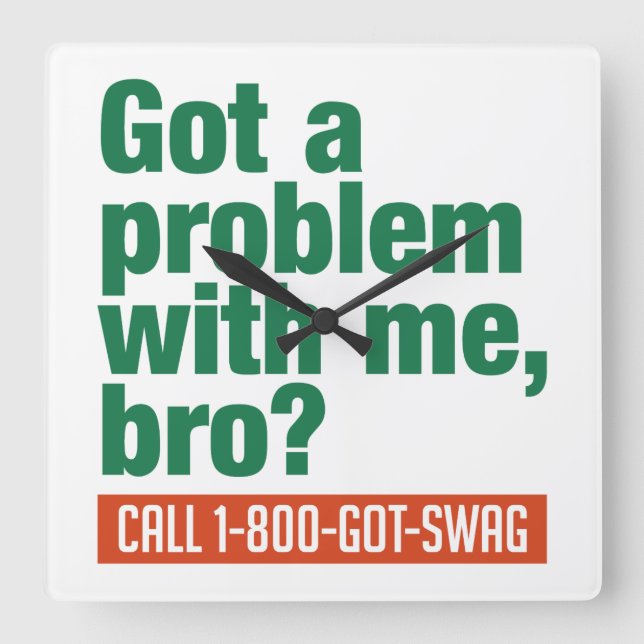 reloj de pared del personalizado SWAG (Anverso)