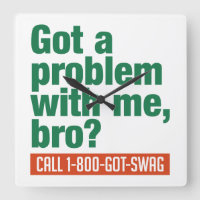 reloj de pared del personalizado SWAG