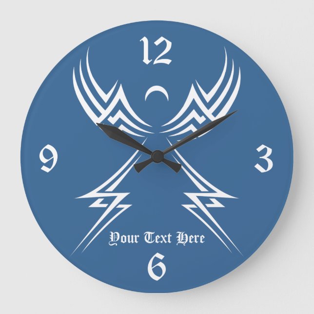 Reloj de pared del personalizado Tribal Angel (Anverso)