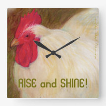 Reloj de pared del pollo