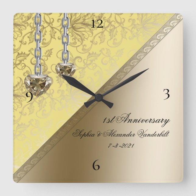 Reloj de pared del primer aniversario (Anverso)