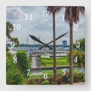 Reloj de pared del puerto de Charleston
