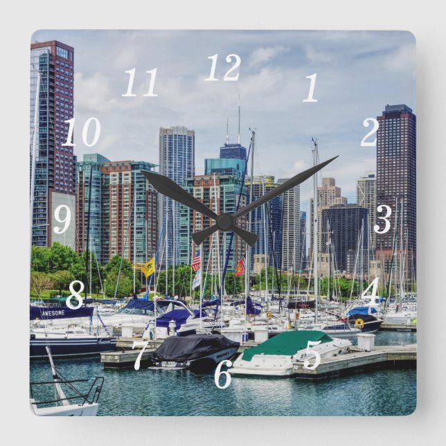Reloj de pared del puerto de Chicago (Anverso)