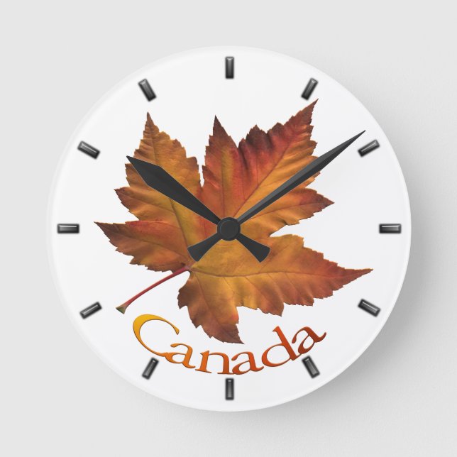Reloj de pared del recuerdo de Canadá del reloj de (Anverso)