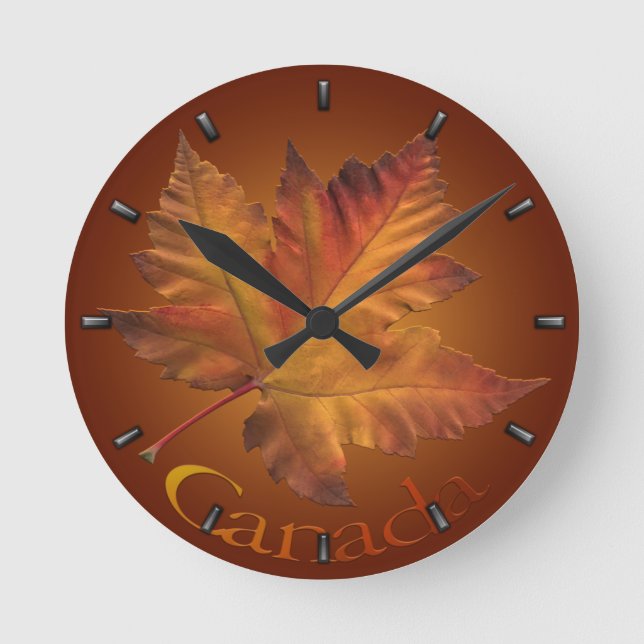 Reloj de pared del recuerdo de Canadá del reloj de (Anverso)