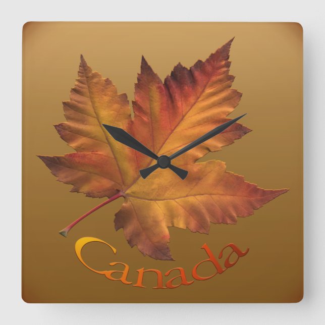 Reloj de pared del recuerdo de Canadá del reloj de (Anverso)