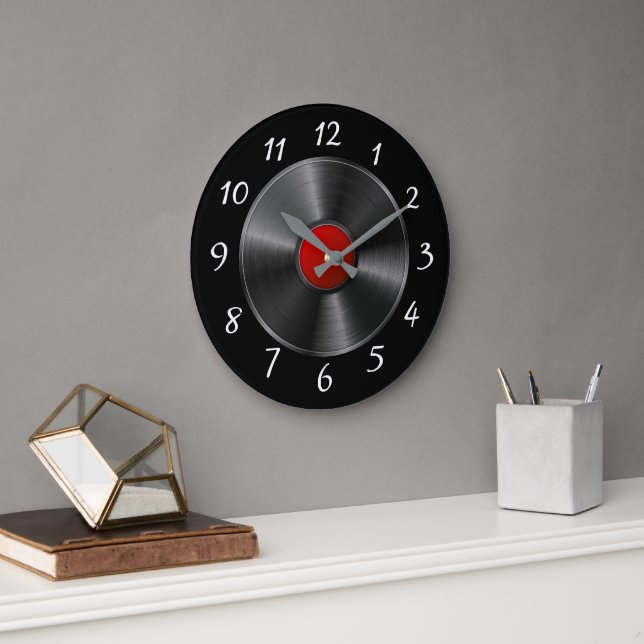 Reloj de pared del registro LP (Oficina)