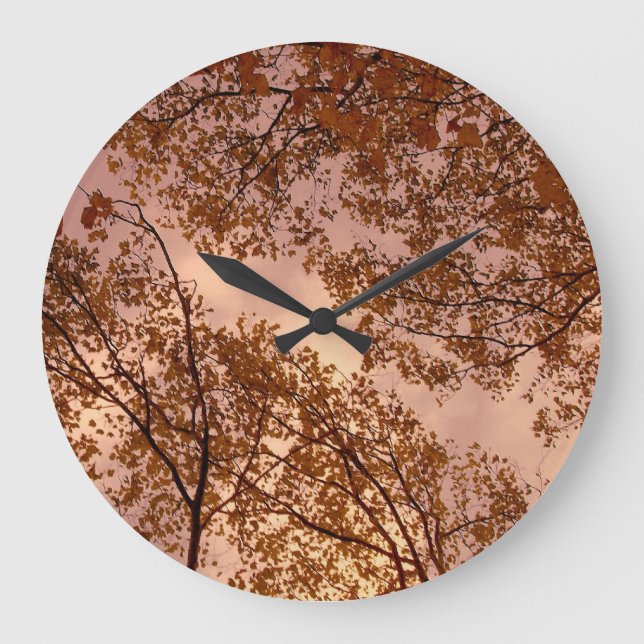 Reloj de pared del 'Resumen del Otoño de Borgoña' (Anverso)