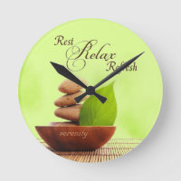Reloj de pared del retratamiento del balneario