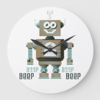 Reloj de pared del robot del juguete de la señal