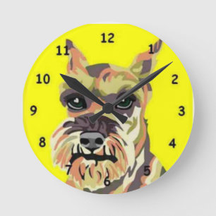 Reloj de pared del Schnauzer