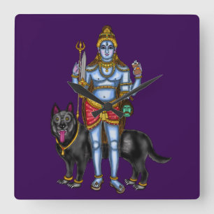 Reloj de pared del Señor Bhairava
