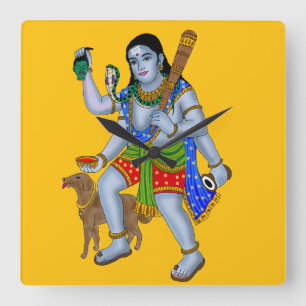 Reloj de pared del Señor Bhairava