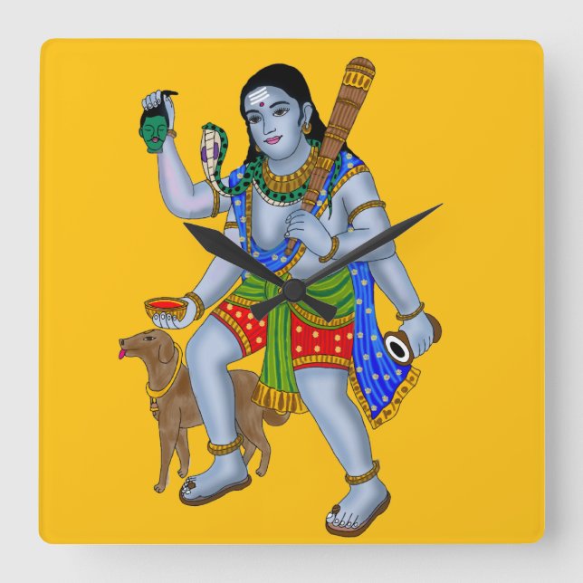 Reloj de pared del Señor Bhairava (Anverso)