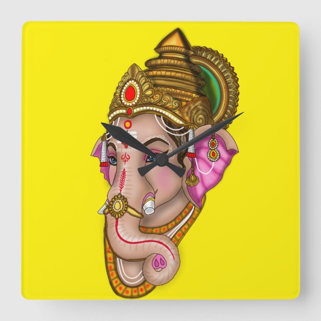 Reloj de pared del Señor Ganesha (Anverso)