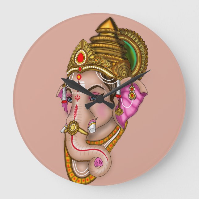 Reloj de pared del Señor Ganesha (Anverso)