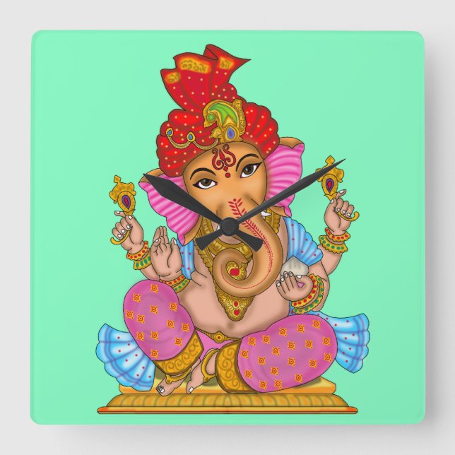 Reloj de pared del Señor Ganesha (Anverso)