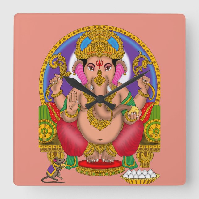 Reloj de pared del Señor Ganesha (Anverso)