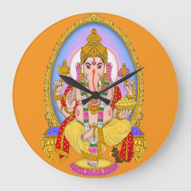 Reloj de pared del Señor Ganesha (Anverso)