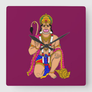 Reloj de pared del Señor Hanuman