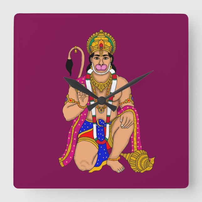 Reloj de pared del Señor Hanuman (Anverso)