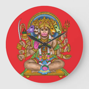 Reloj de pared del Señor Hanuman