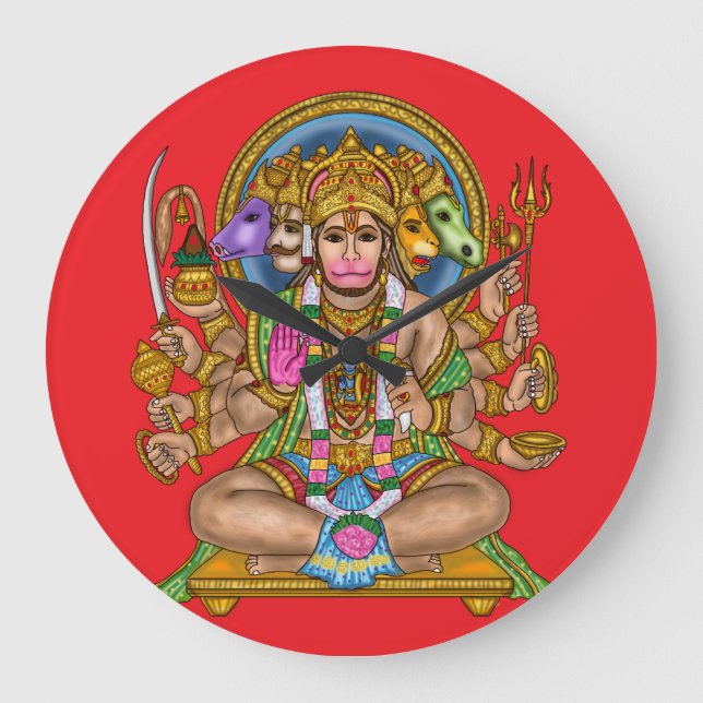 Reloj de pared del Señor Hanuman (Anverso)