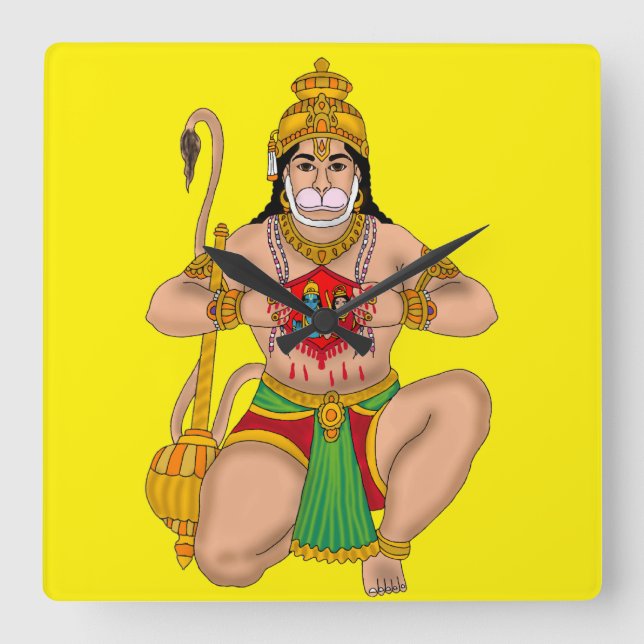 Reloj de pared del Señor Hanuman (Anverso)
