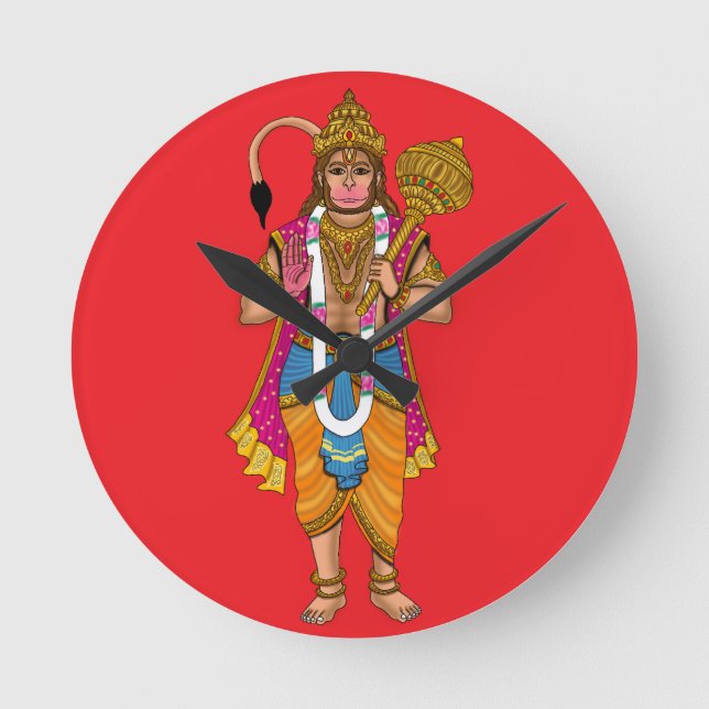 Reloj de pared del Señor Hanuman (Anverso)