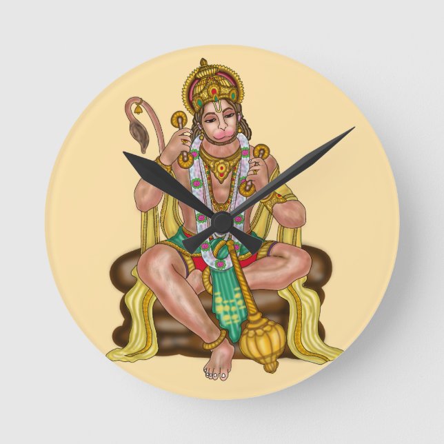 Reloj de pared del Señor Hanuman (Anverso)