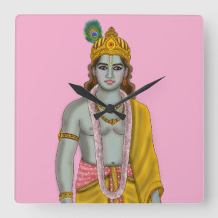 Reloj de pared del Señor Krishna